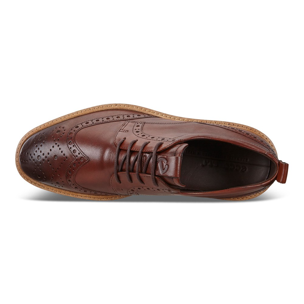 Zapatos De Vestir Hombre - ECCO St.1 Hybrid - Marrom - JFC481026